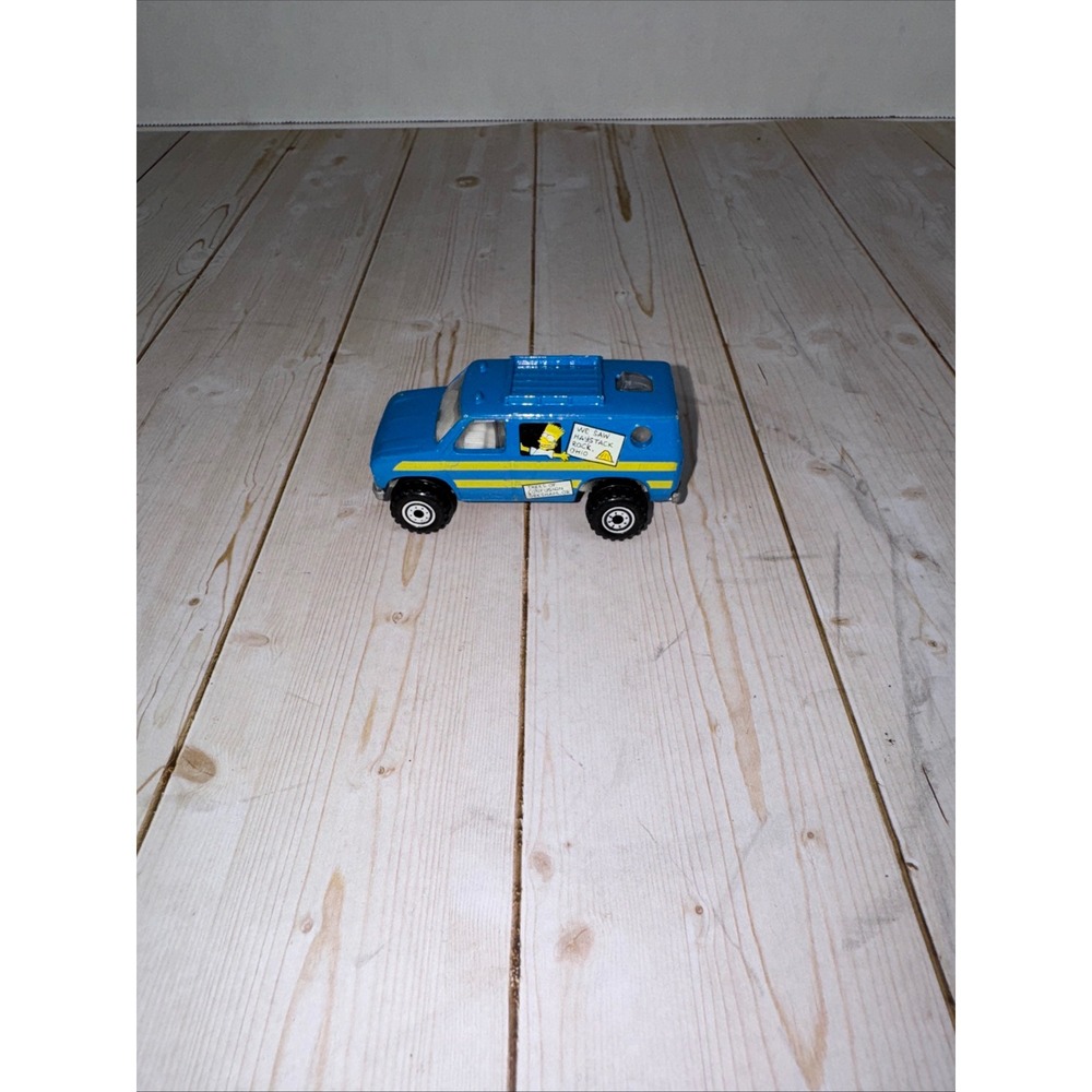 Vintage 1990 Hot Wheels The‎ Simpsons Blue Van Diecast Mattel Malaysia